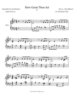 How Great Thou Art: A Journey Through Piano Sheet Music